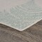 Homeroots 5 x 7 ft. Teal Fern Leaves Indoor & Outdoor Area Rug 396107 - alternate 7